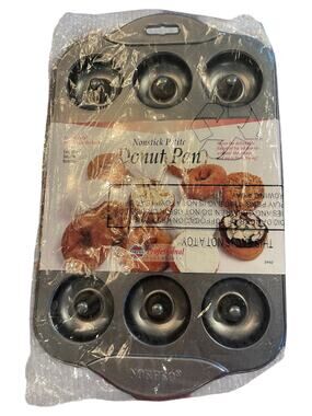 Norpro Nonstick Petite Donut Pan 6-Cavity New in Package #3980